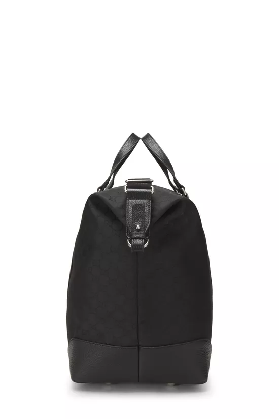 Black GG Nylon Weekender Large, , large image number 2