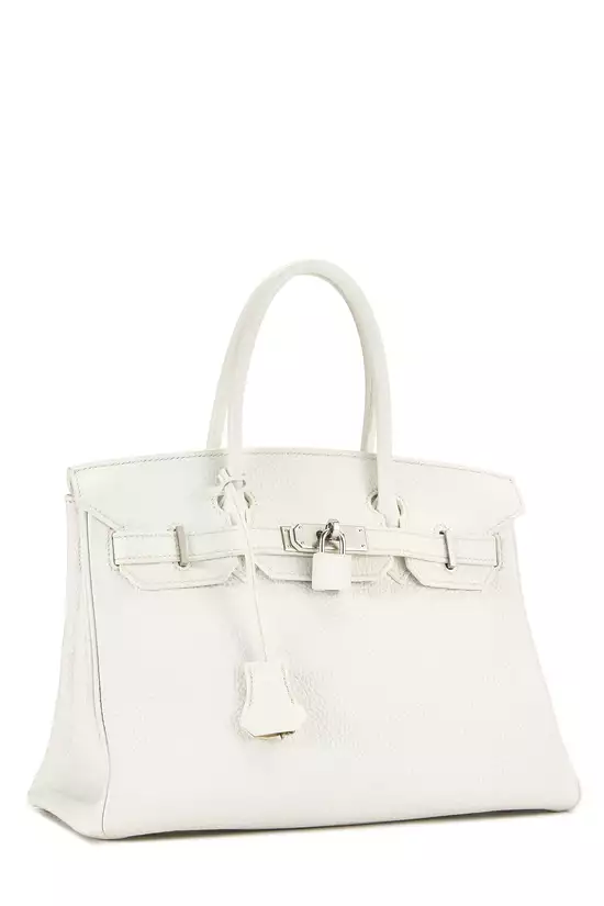 White Togo Birkin 30, , large image number 1