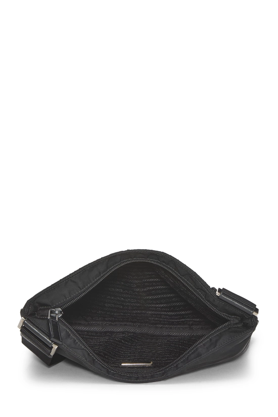 Black Nylon Messenger Bag Large, , large image number 5