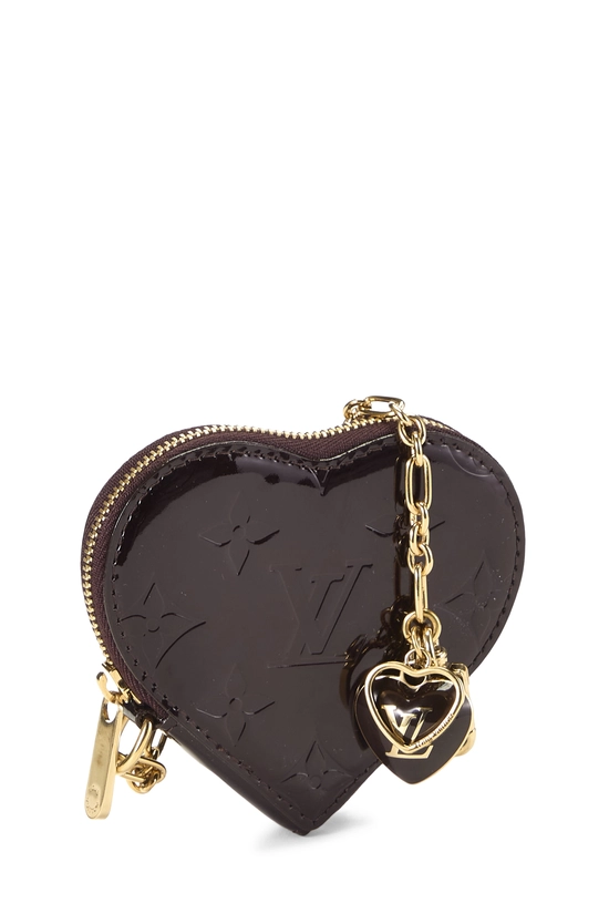 Amarante Monogram Vernis Heart Coin Purse, , large image number 1