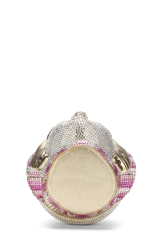 Multicolor Crystal Embellished Venetian Mask Minaudi&egrave;re, , large image number 4
