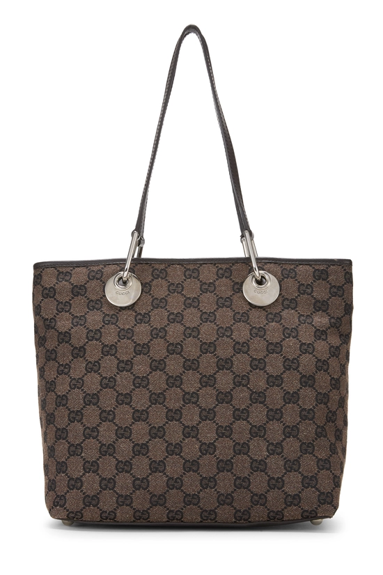 Brown GG Canvas Eclipse Bucket Tote, , large image number 3