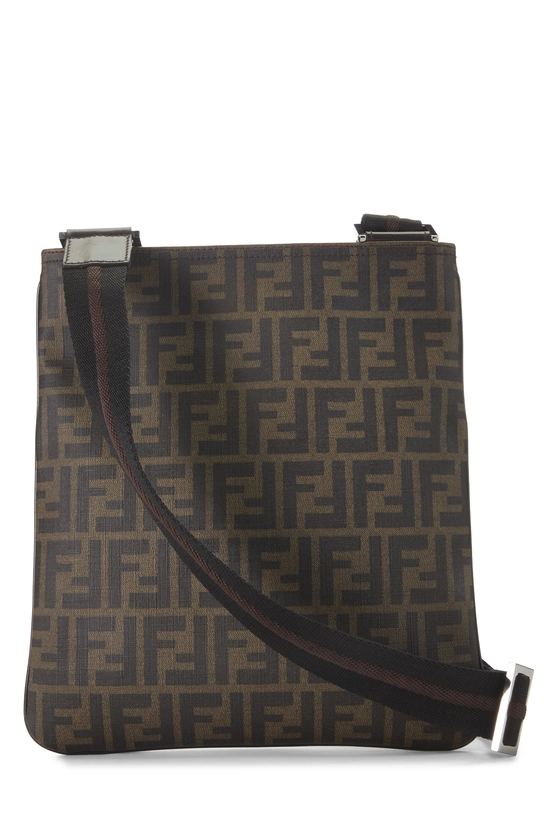 Brown Zucca Coated Canvas Flat Messenger Medium, , large image number 3