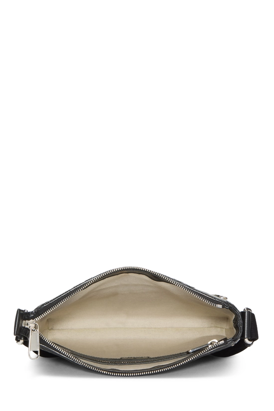 Black Embossed GG Leather Pocket Messenger, , large image number 5