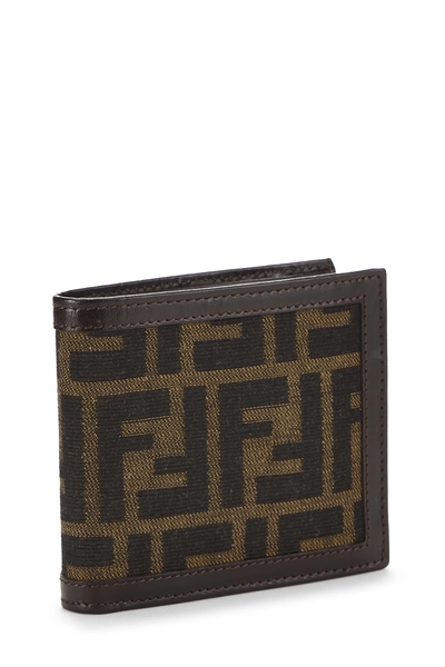 Brown Zucca Canvas Bifold Wallet, , large