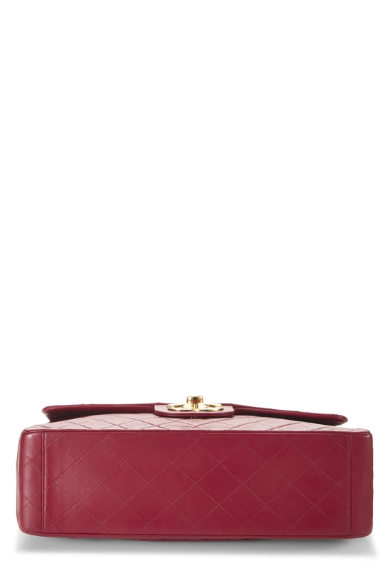 Red Quilted Lambskin Half Flap Maxi, , large image number 4
