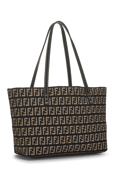 Black Zucca Velour Tote Mini, , large