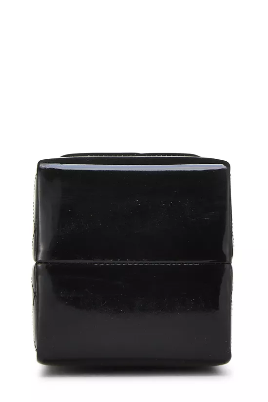 Black Patent Leather Milk Carton Bag, , large image number 4