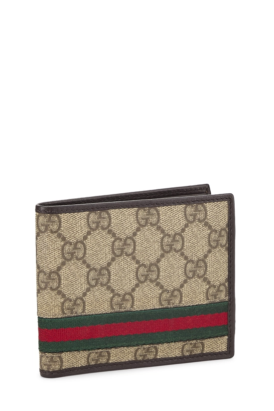 Brown GG Supreme Canvas Bifold Wallet, , large image number 1