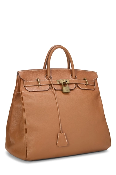 Gold Togo Haut &agrave; Courroies "HAC" Birkin 45, , large