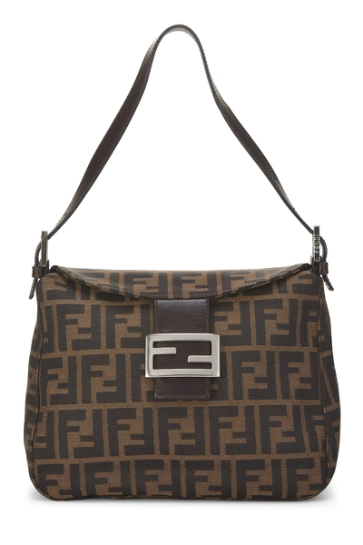Fendi Brown Zucca Canvas Shoulder Bag