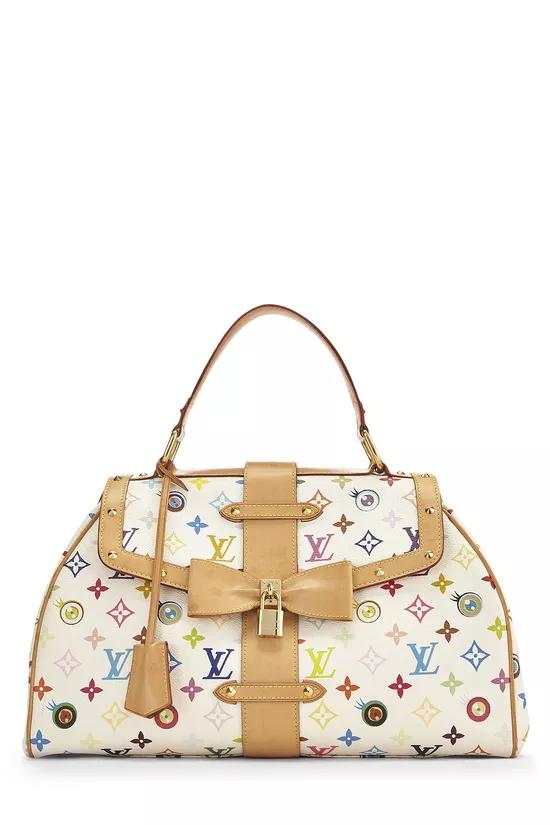 Takashi Murakami x Louis Vuitton White Multicolore Eye Love Monogram Sac Retro GM, , large image number 0