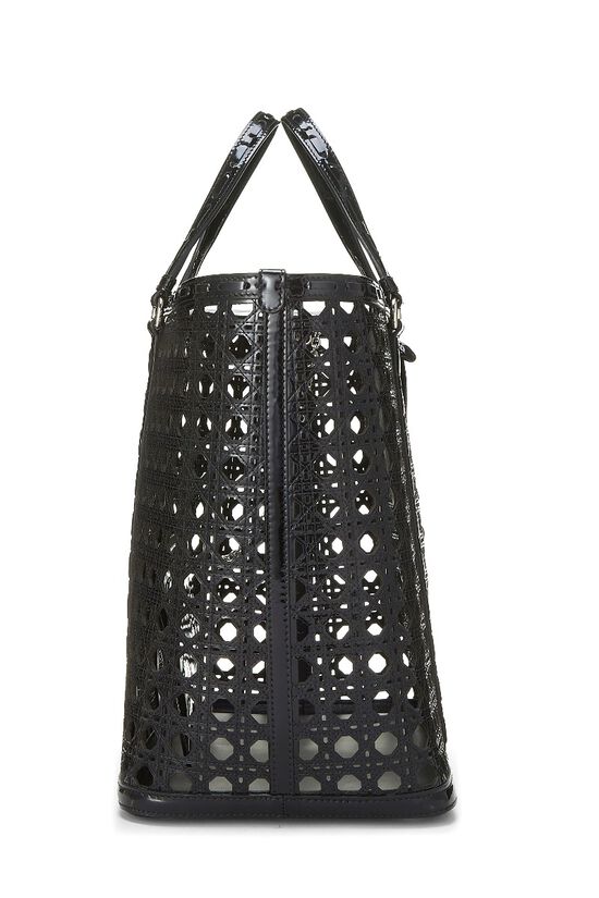 Black Patent Leather Perforated Tote, , large image number 4