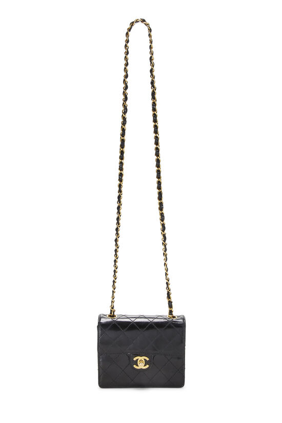 Chanel Black Lambskin Square Mini Classic Flap Bag GHW – Boutique Patina