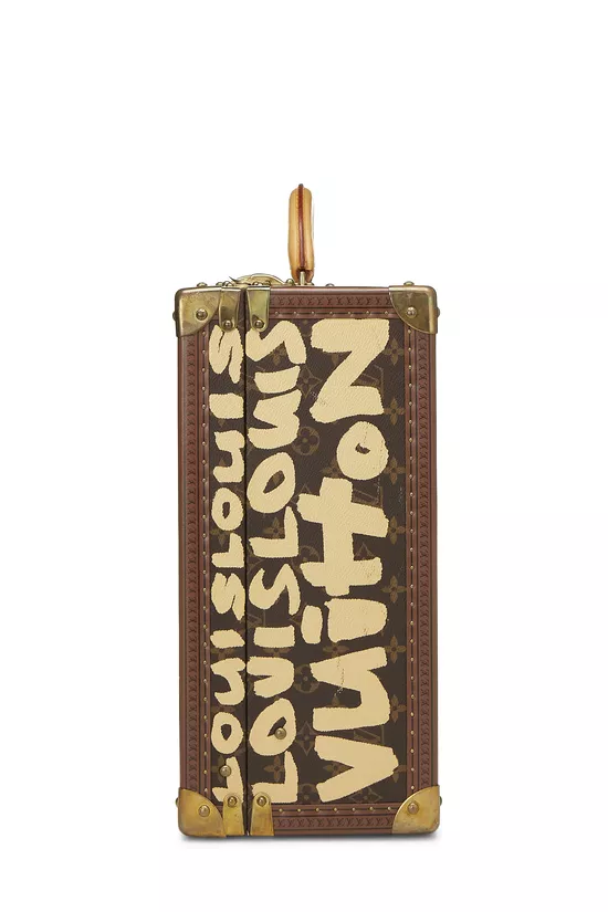 Stephen Sprouse x Louis Vuitton Beige Monogram Graffiti Canvas Trunk, , large image number 2