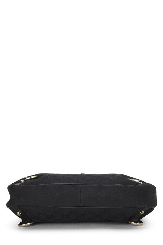Black Original GG Canvas D-Ring Abbey Hobo Small, , large image number 4