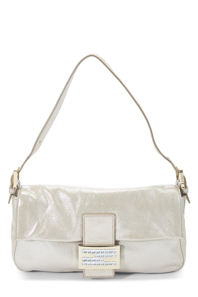 Fendi Metallic Gold Lurex Baguette