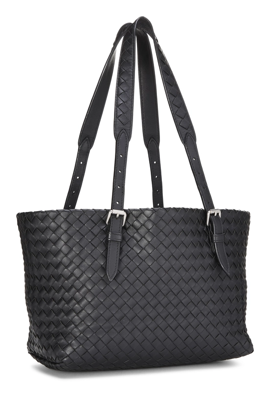 Black Intrecciato Cesta Tote Small, , large image number 1