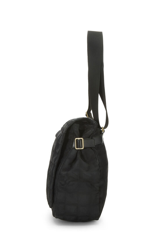 Black Nylon Travel Line Shoulder Bag, , large image number 2
