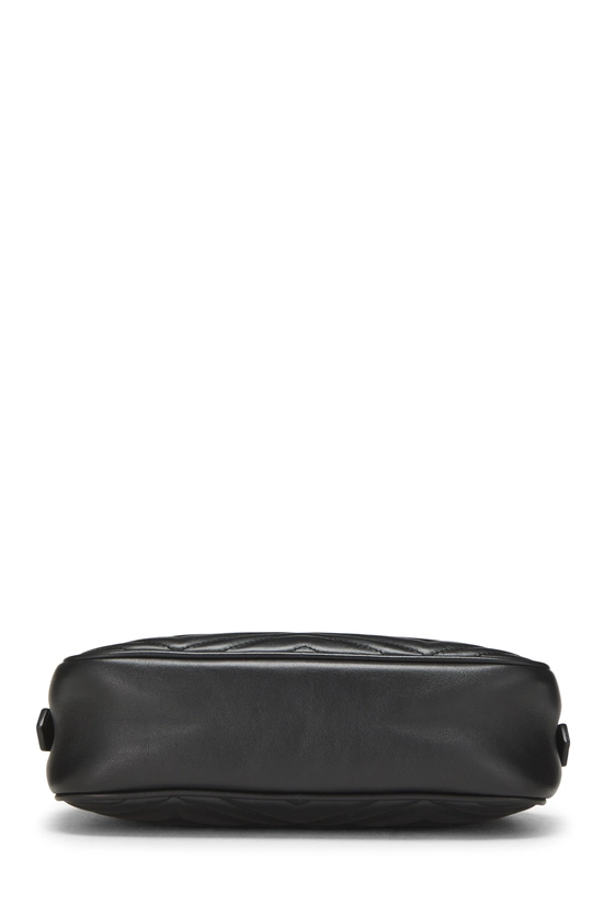 Black Leather GG Marmont Crossbody Bag Small, , large image number 4
