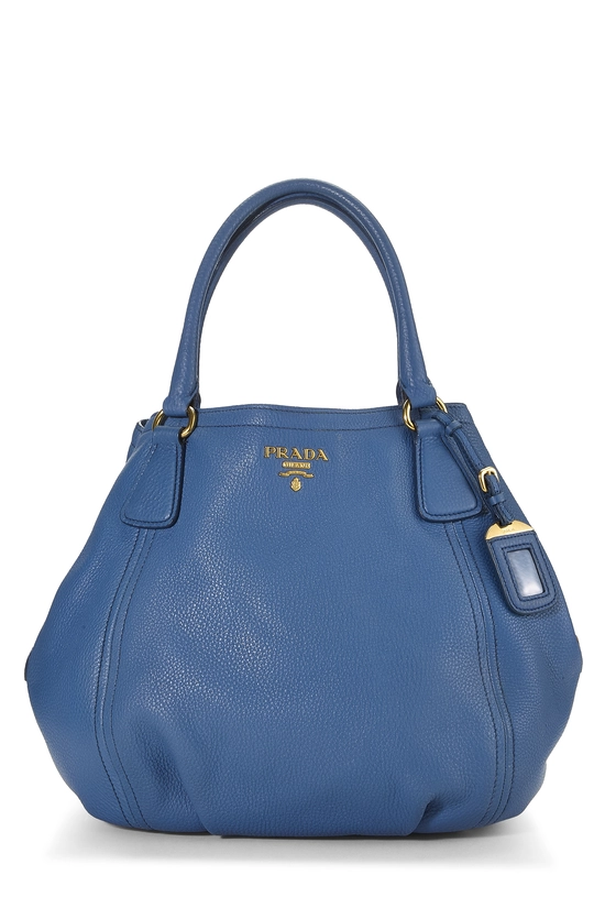 Blue Vitello Daino Sacca 2 Manici, , large image number 0