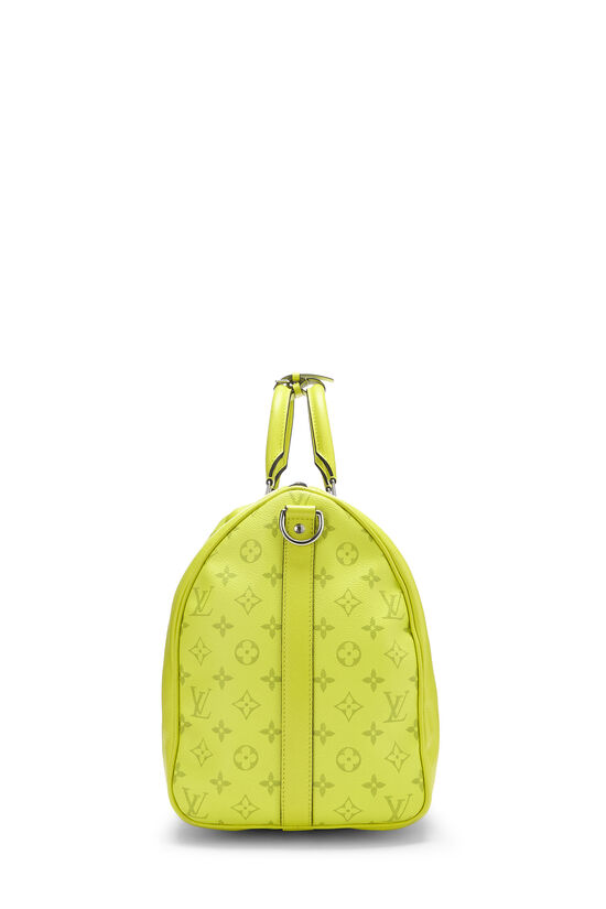 Louis Vuitton Keepall Bandouliere 50 Taigarama Taiga Yellow Weekend Travel  Bag