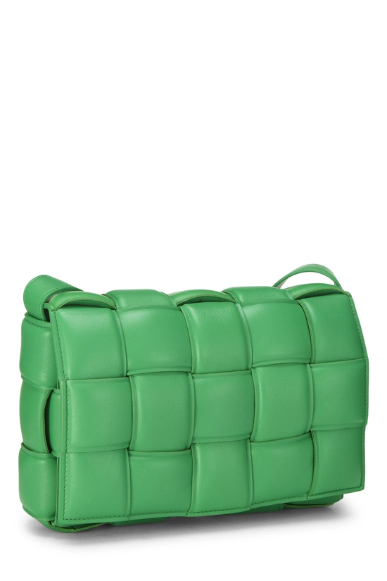 Green Maxi Intrecciato Padded Cassette, , large image number 1