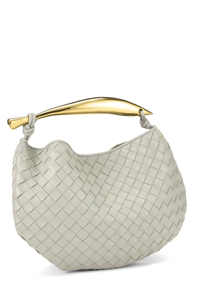 Grey Intrecciato Sardine Bag, , large