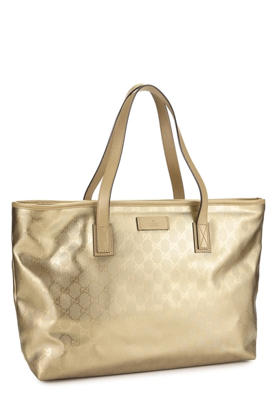 Gold GG Imprime Supreme Tote, , large