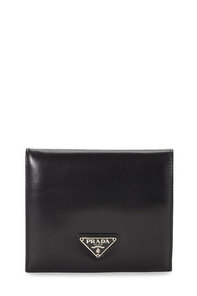 Black Calfskin Bi-Fold Wallet