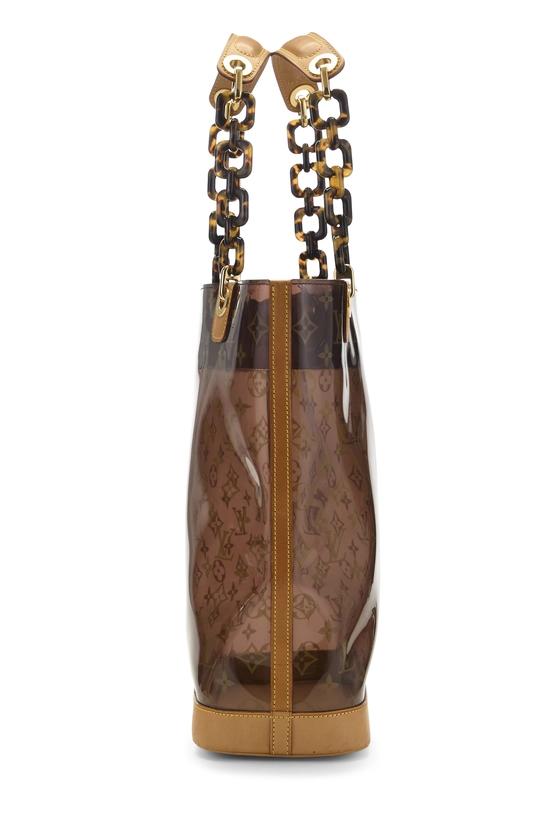 Brown Monogram Vinyl Ambre Cabas MM, , large image number 2