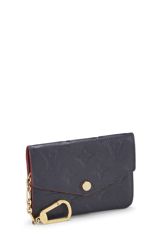 Bleu Infini Empreinte Leather Pochette Clefs, , large image number 1