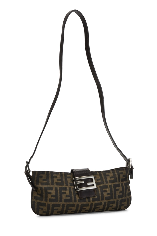 Brown Zucca Canvas Shoulder Bag, , large image number 1
