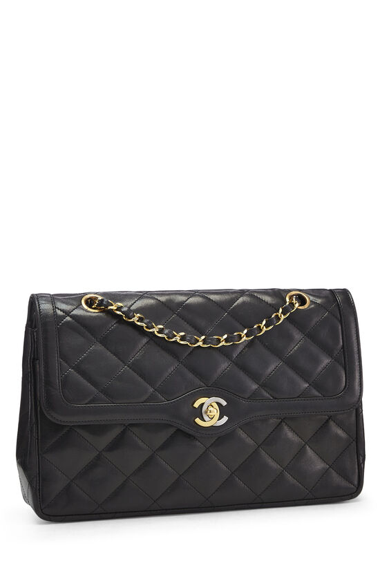Chanel Flap Bag with Chunky Chain Strap Large 22S Lambskin Black in Lambskin  Leather with Gold-tone - GB