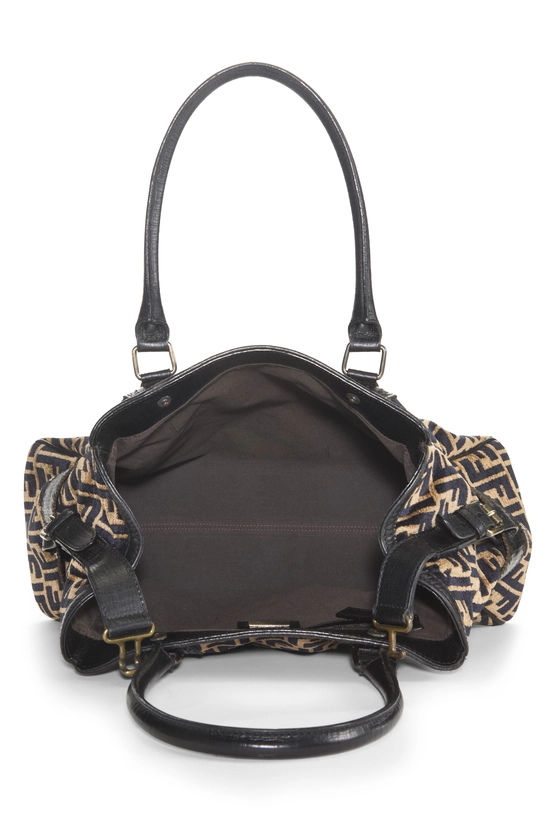 Brown Zucca Velvet Bag Du Jour Medium, , large image number 5