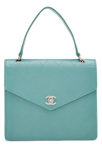 Green Caviar Envelope Flap Bag
