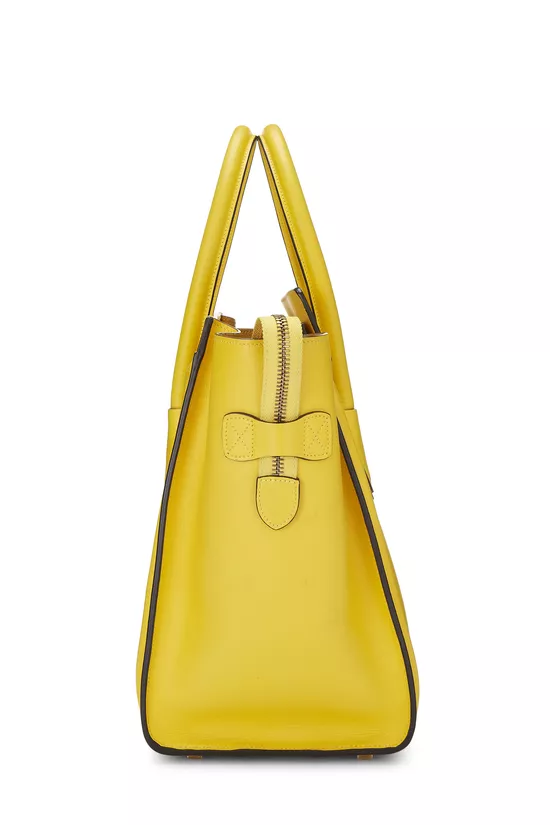 Yellow Smooth Calfskin Luggage Mini, , large image number 2