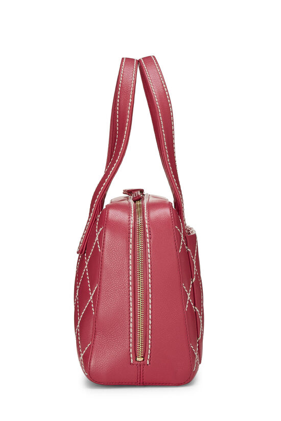 Pink Leather Wild Stitch Boston Bag Small, , large image number 2