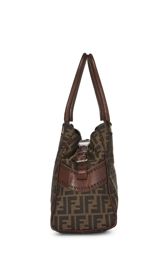 Brown Zucca Canvas Bag Du Jour, , large image number 2