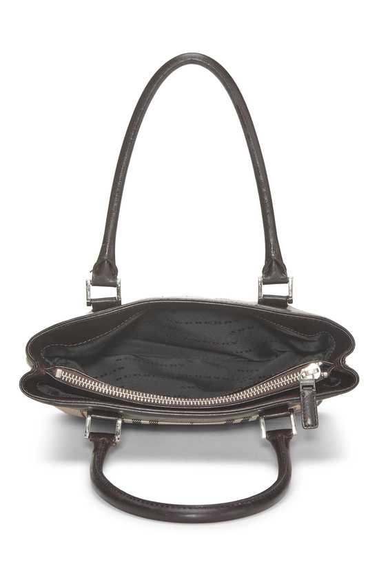 Brown House Check Jacquard Handbag Mini, , large image number 5