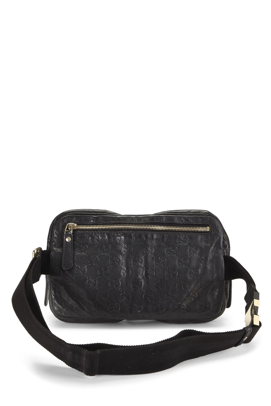 Black Guccissima Double Pocket Waist Pouch Small, , large image number 3