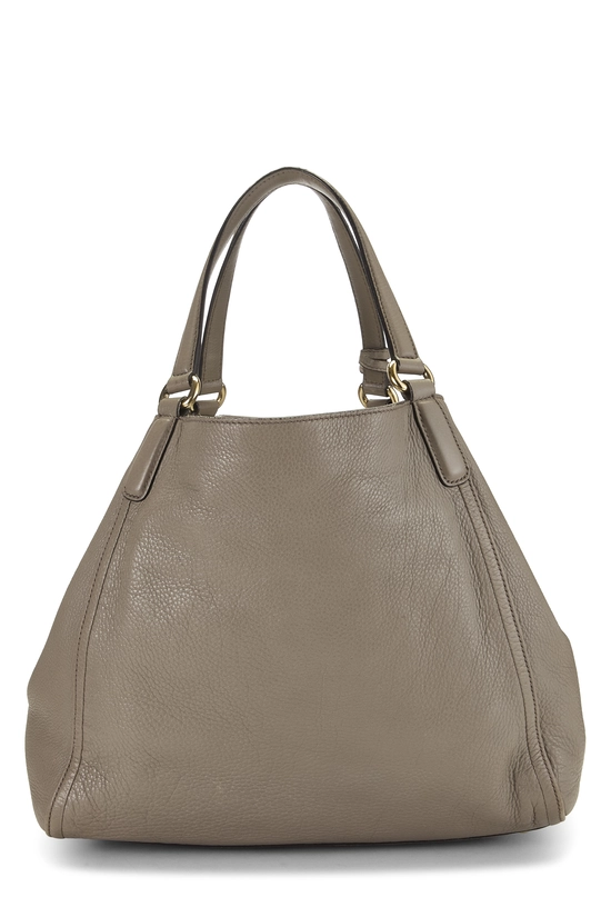 Grey Leather Soho Convertible Shoulder Bag, , large image number 3