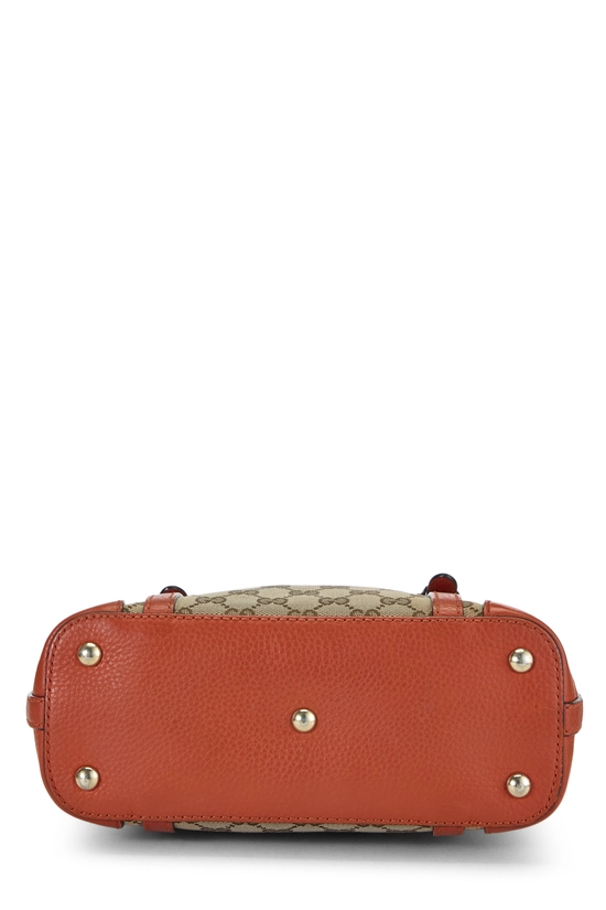 Orange Original GG Canvas Convertible Zip Handbag Small, , large image number 4