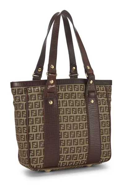 Brown Zucchino Canvas Tote Small, , large