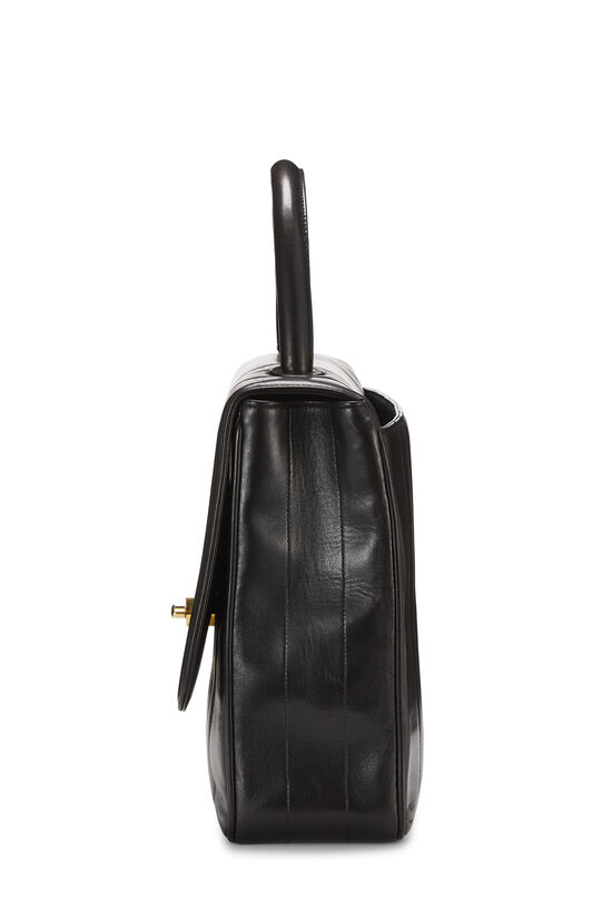 coco chanel top handle bag black