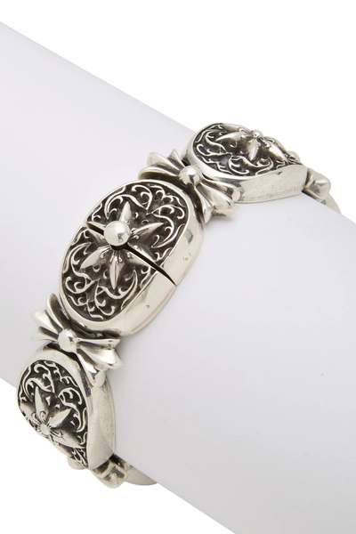 Sterling Silver Star Bracelet, , large
