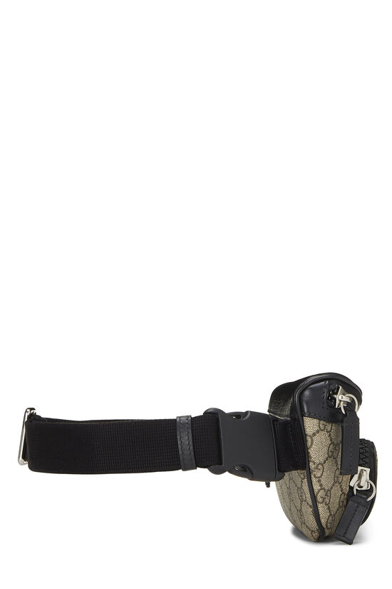 Black GG Supreme Canvas Eden Belt Bag, , large image number 2