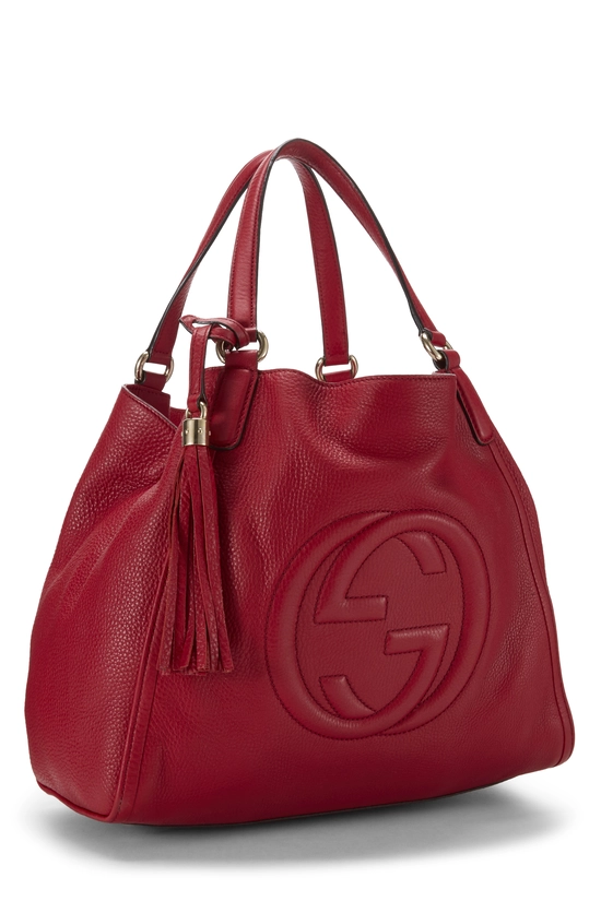 Red Leather Soho Convertible Shoulder Bag, , large image number 1