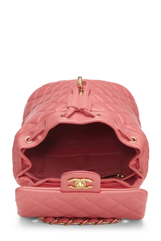 Pink Quilted Lambskin Urban Spirit Backpack Mini, , large image number 6