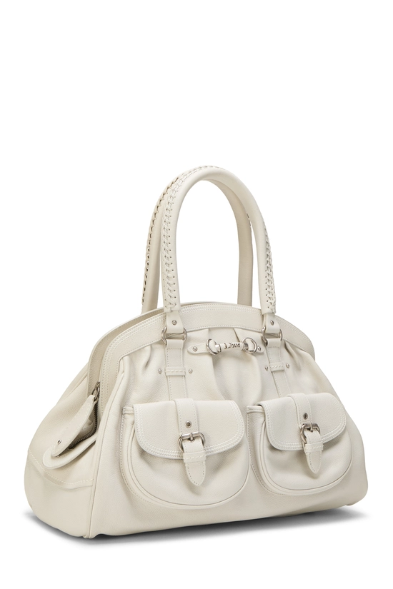 White Calfskin My Dior Frame Bag, , large image number 1